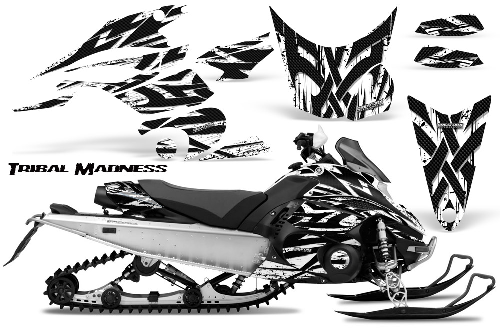 Yamaha FX Nytro 2010 Graphics Kit Tribal Madness White